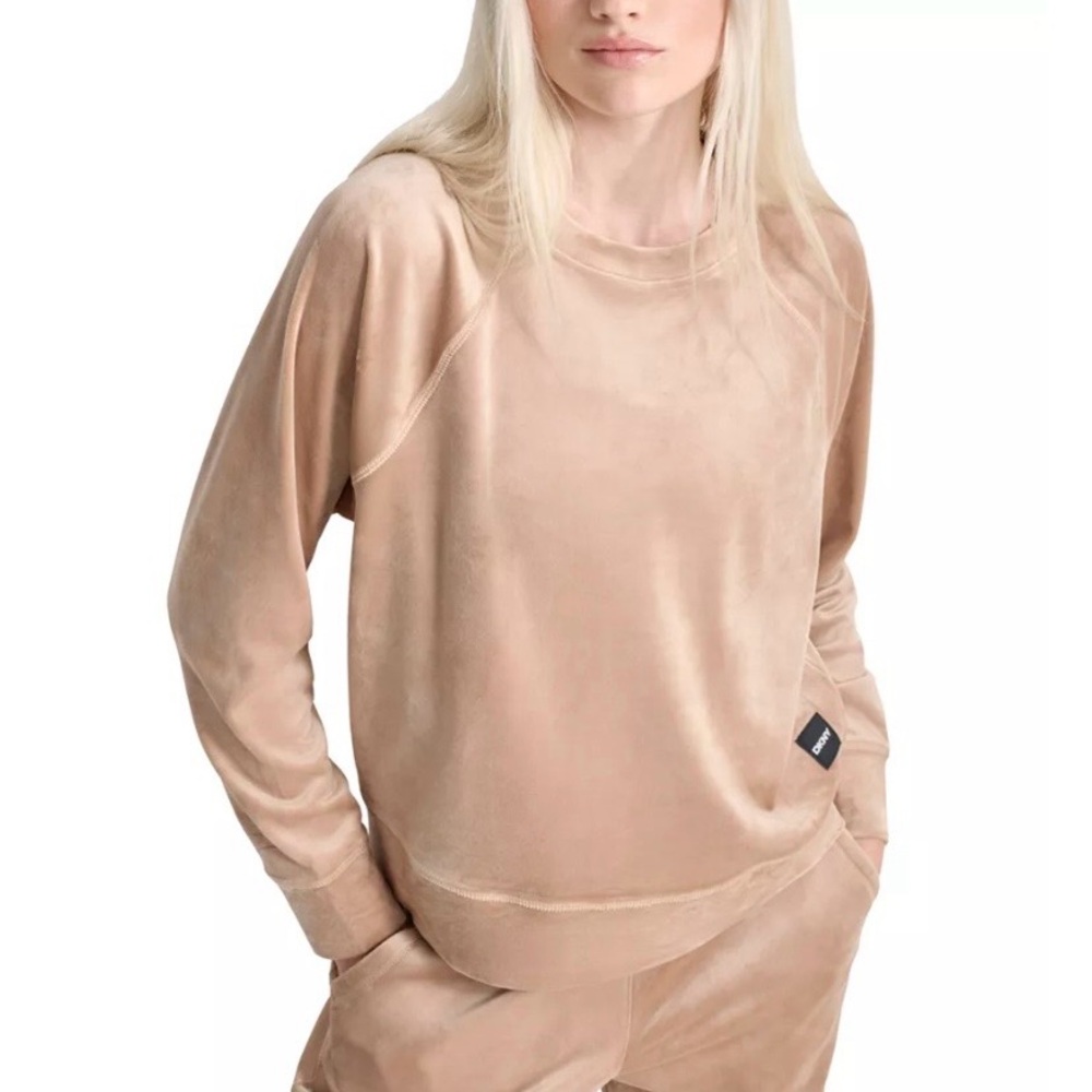 DKNY
Women's Platinum Velour Crewneck Sweatshirt Size Small